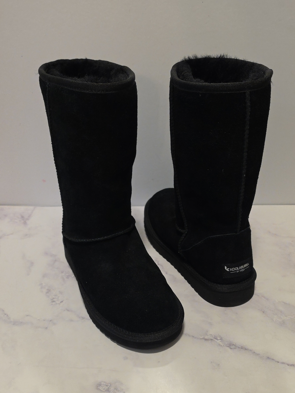 Koolaburra Women's Classic Black Shearling-Style Tall Boot